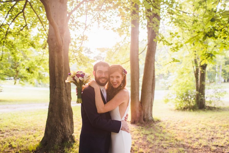intimate wedding, Philadelphia, backyard