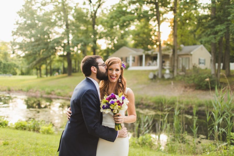intimate wedding, Philadelphia, backyard