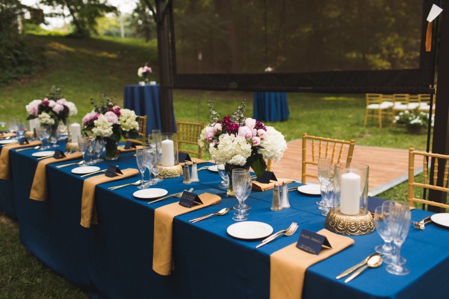intimate wedding, backyard, dinner, Philadelphia