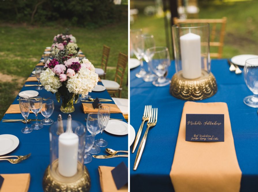 intimate wedding, backyard, dinner, Philadelphia