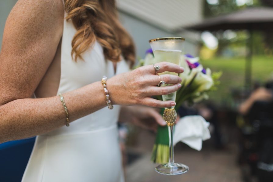 intimate wedding, backyard, dinner, Philadelphia