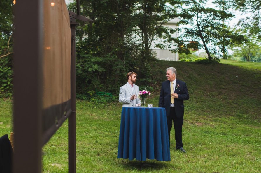 intimate wedding, backyard, dinner, New Jersey