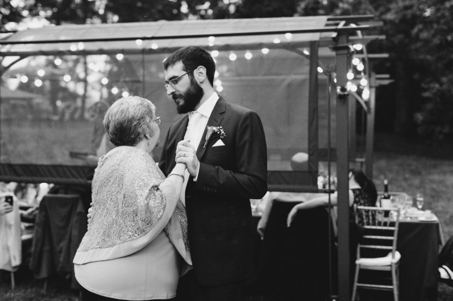 intimate wedding, backyard, dance floor, New Jersey