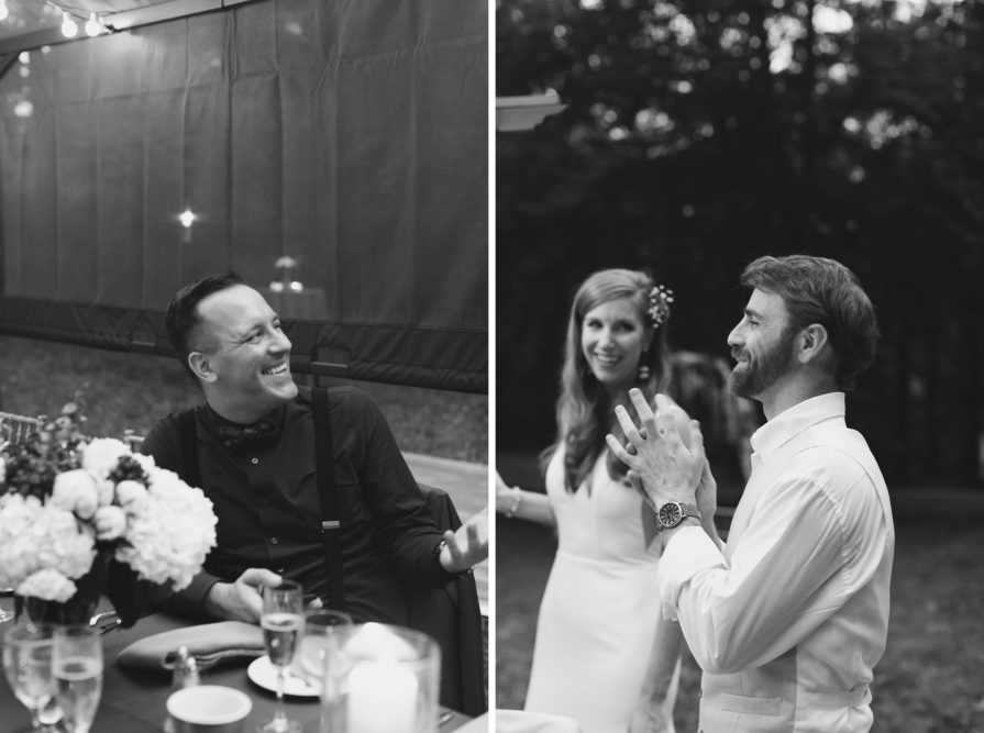 intimate wedding, backyard, dance floor, New Jersey