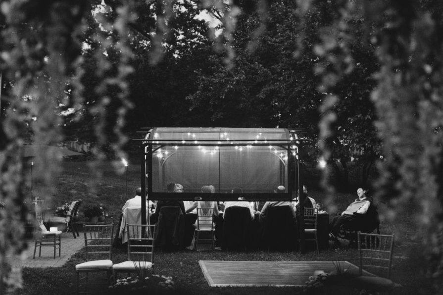 intimate wedding, New Jersey, backyard, dinner