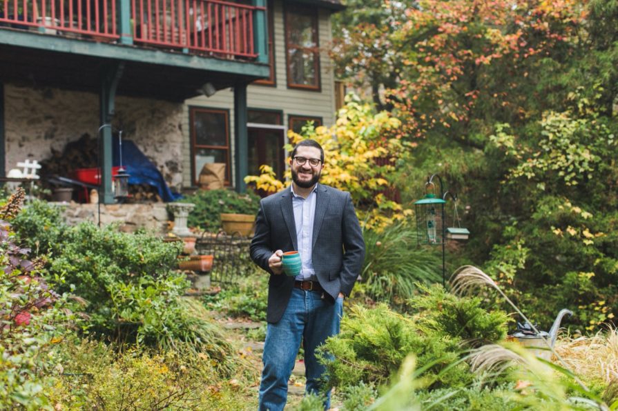 Philadelphia portrait photographer, branding session with Andrew at his home