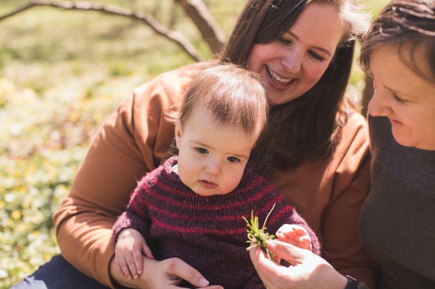 Family session in Philadelphia at Bartram's Garden
