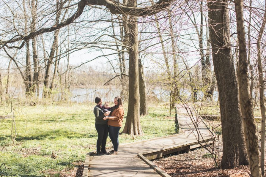 Family session in Philadelphia at Bartram's Garden