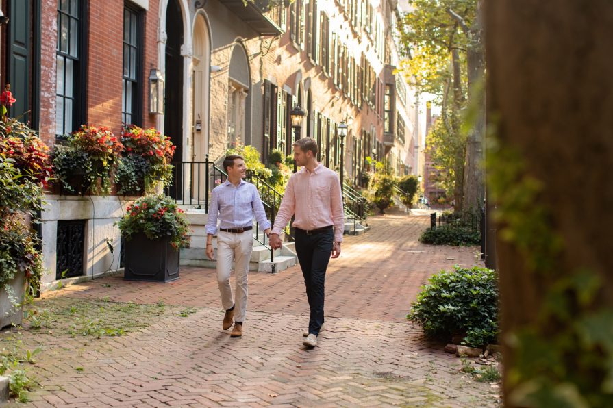 Delancey Street, Philadelphia, engagement, LGBTQIA+