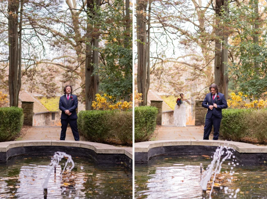 A first look at the fountain at Ridley Creek State Park.