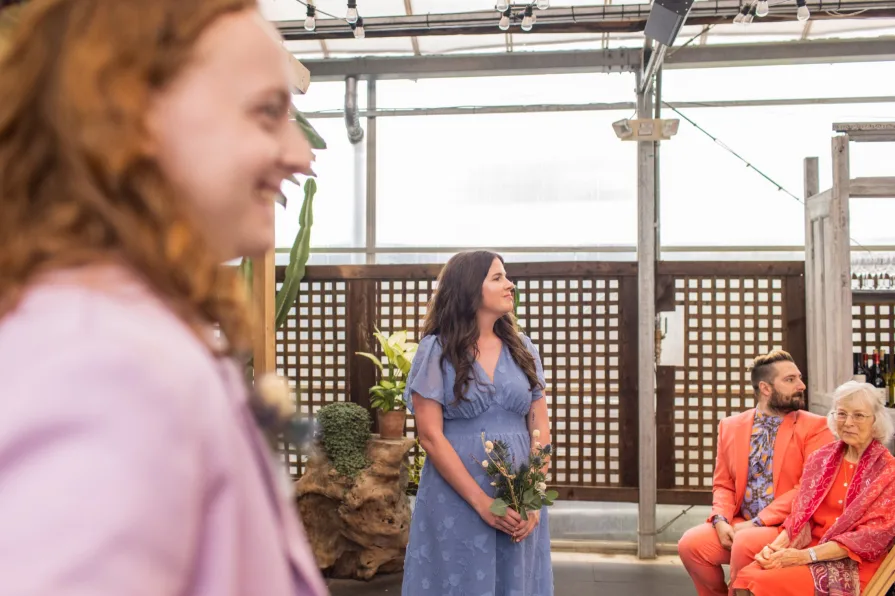 A LGBTQ+ Jewish wedding ceremony at Terrain at Styer's.