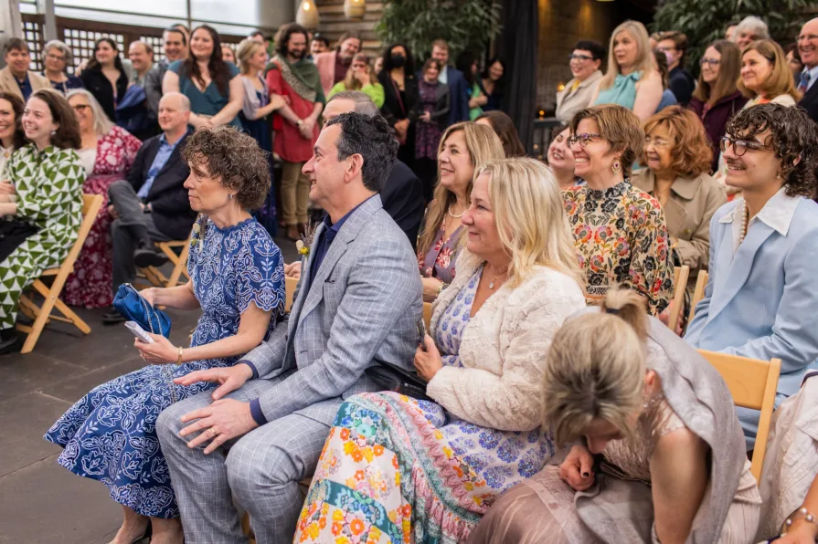 A LGBTQ+ Jewish wedding ceremony at Terrain at Styer's.