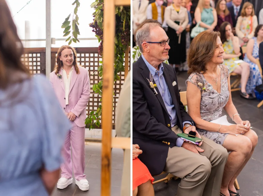 A LGBTQ+ Jewish wedding ceremony at Terrain at Styer's.