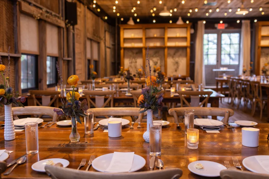 Wedding decor inside Terrain at Styer's.