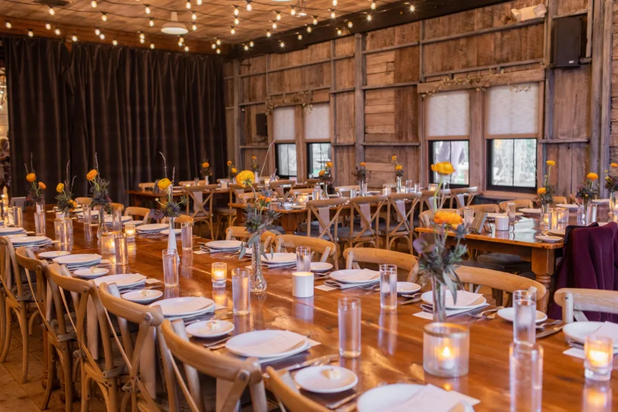Wedding decor inside Terrain at Styer's.