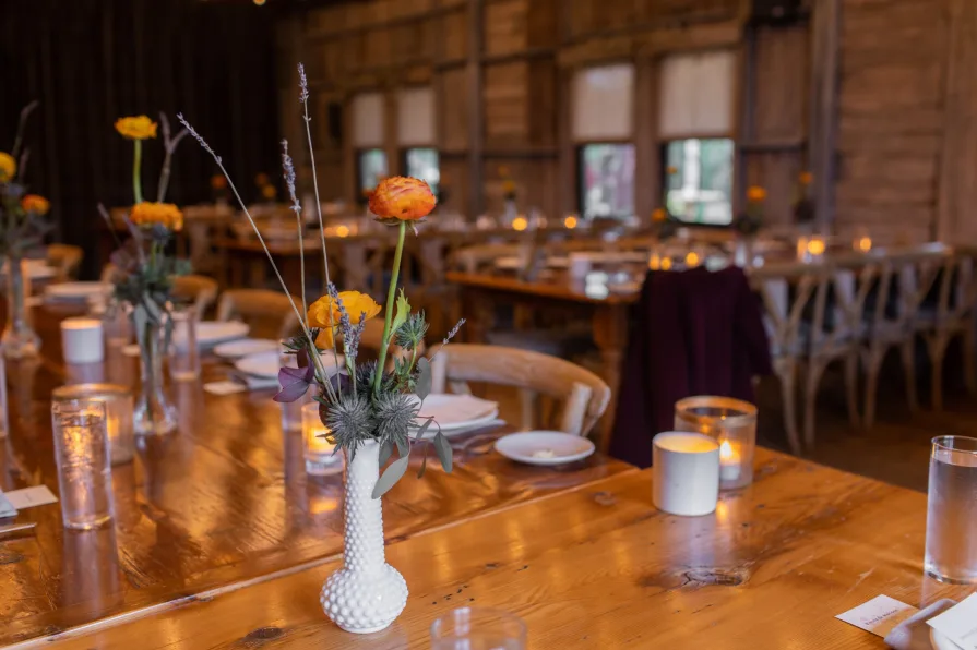 Wedding decor inside Terrain at Styer's.