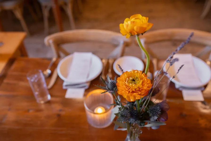 Wedding decor inside Terrain at Styer's.