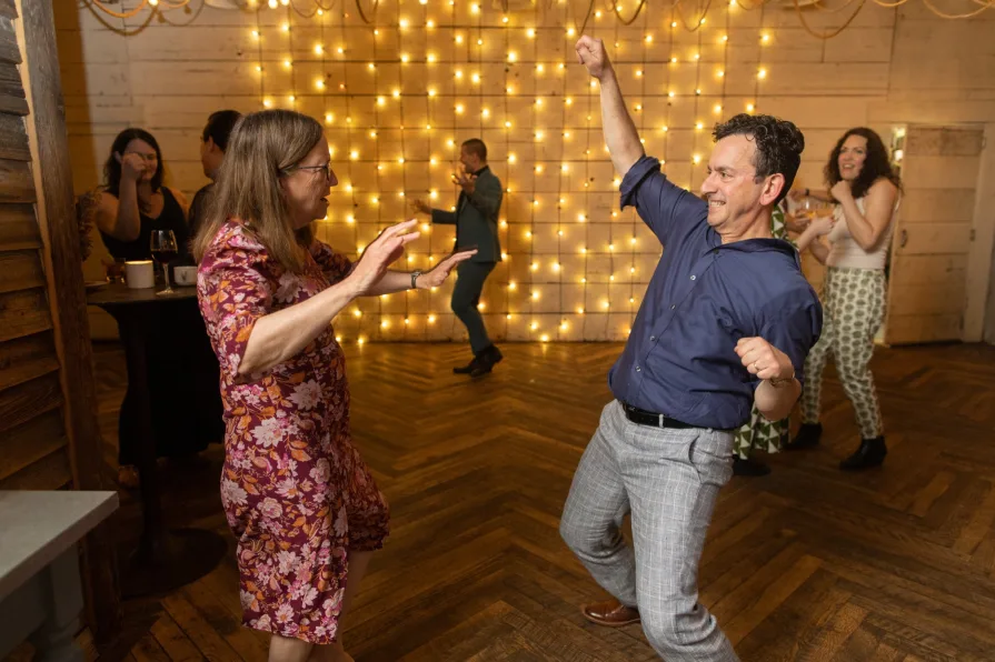 Wedding reception dancing photos at Terrain at Styer's