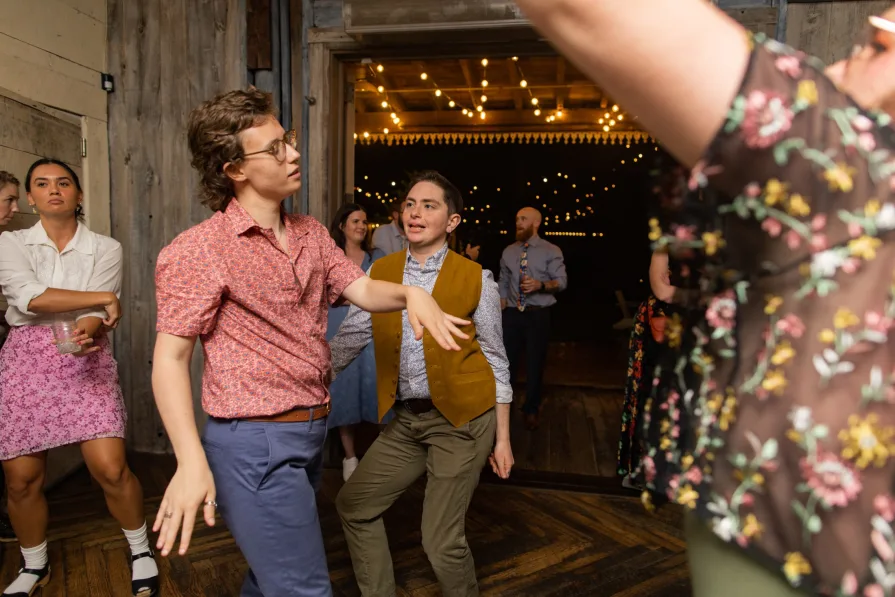 Wedding reception dancing photos at Terrain at Styer's