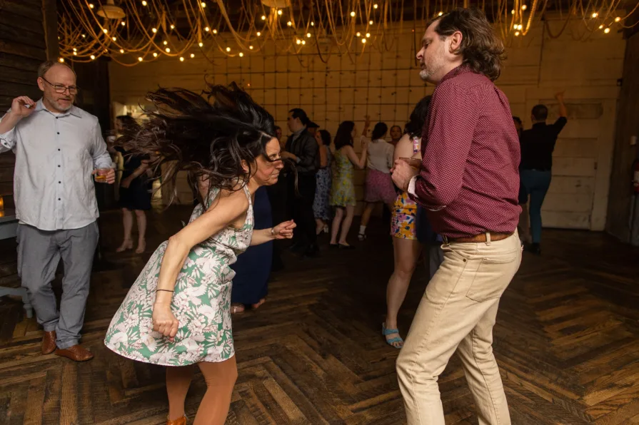 Wedding reception dancing photos at Terrain at Styer's